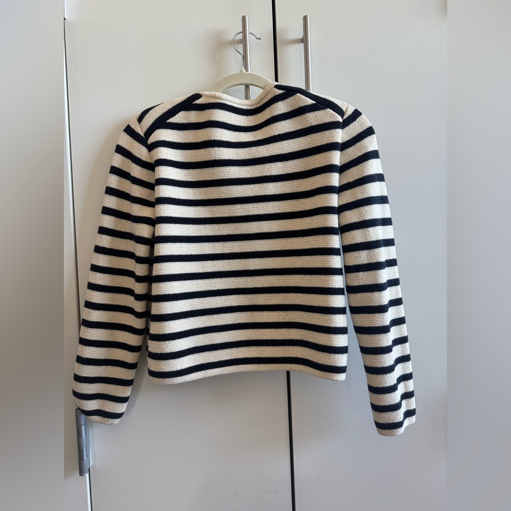 Alex Mill Paris Sweater Jacket in Stripe - Picture 8 of 12